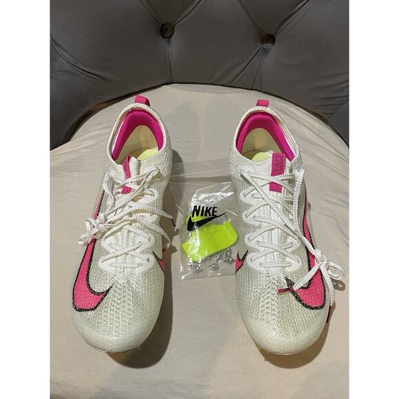 New Men’s 10 Nike Zoom SuperFly Elite 2 Sail Pink Track Spikes CD4382-101 - Picture 2 of 7